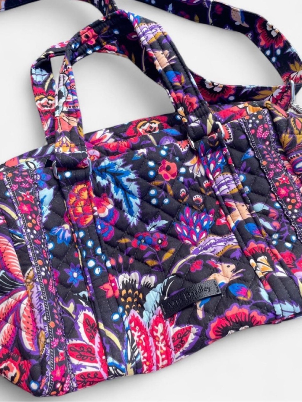 Vera Bradley maple wood Forest Foxwood Quilted Small Tote diaper bag